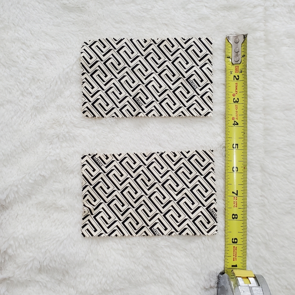 Versace Black and White Geometric Fabric